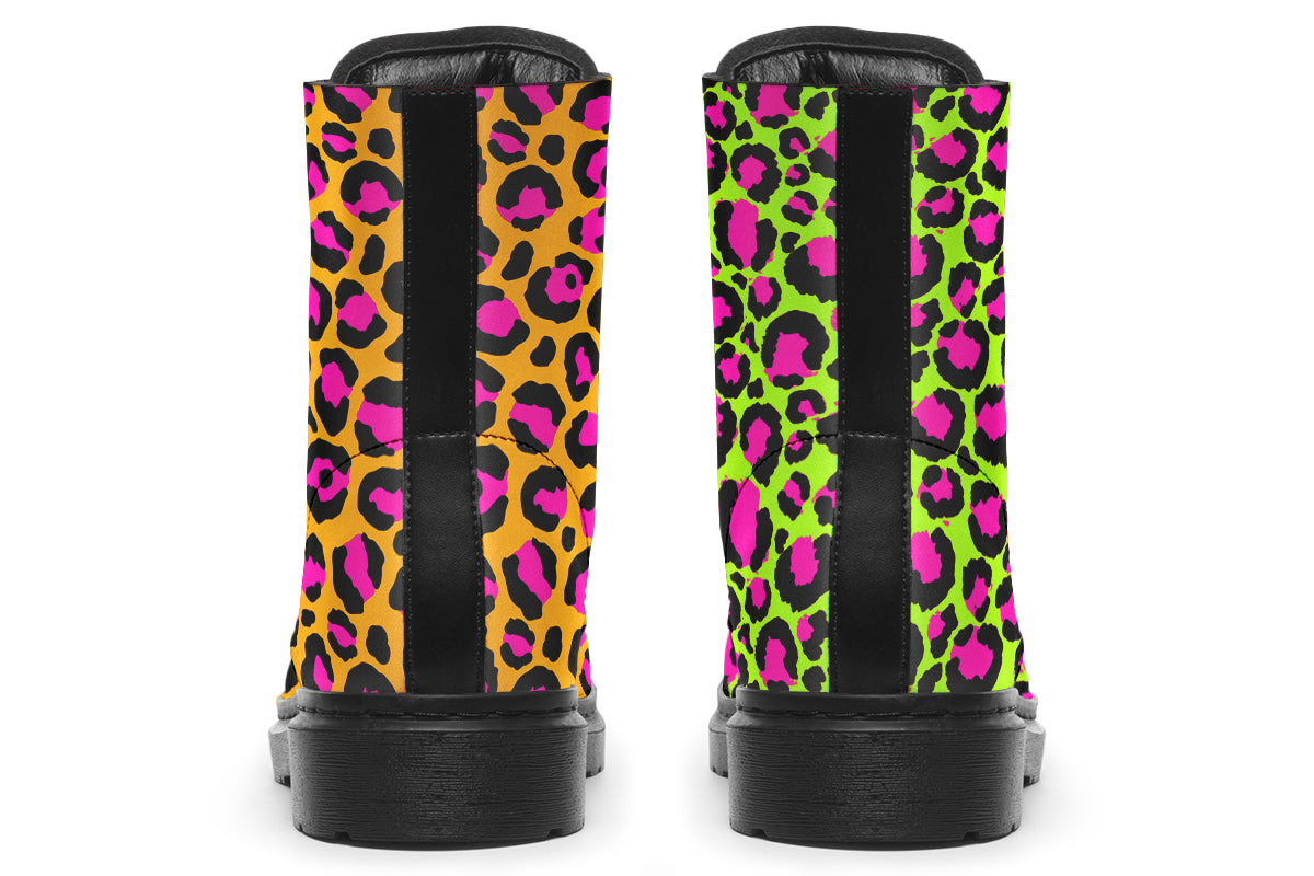 Neon Leopard x Neon Safari Mismatch Boots