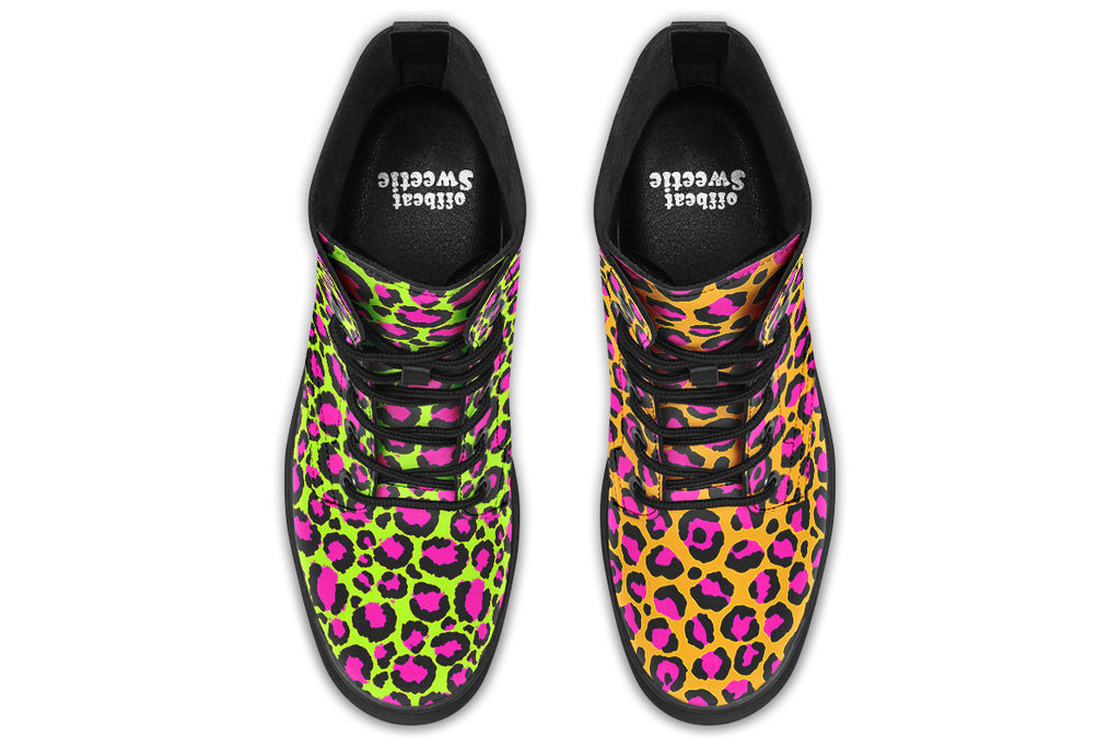 Neon Leopard x Neon Safari Mismatch Boots
