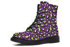 Vivid Safari x Zombie Leopard Mismatched Boots
