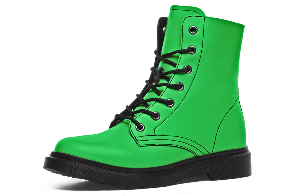 Pink And Green Mismatch Boots
