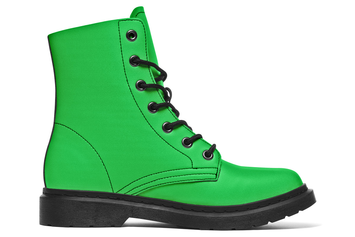 Pink And Green Mismatch Boots