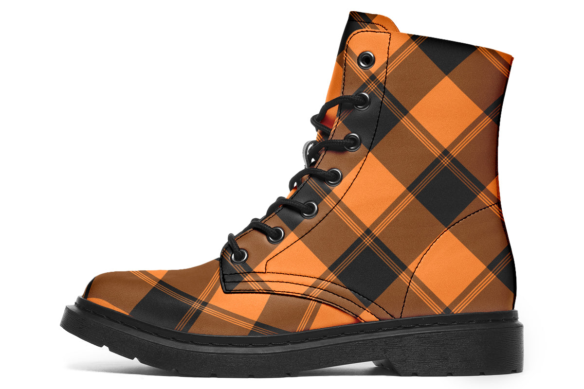 Pumpkin Pop Plaid Boots