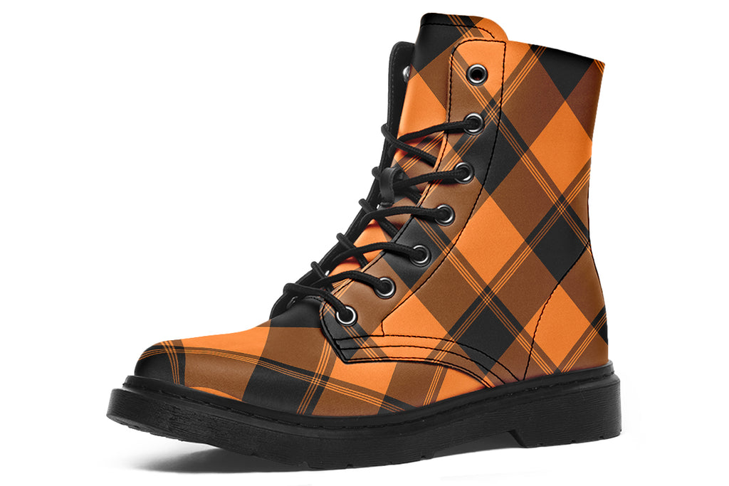 Pumpkin Pop Plaid Boots