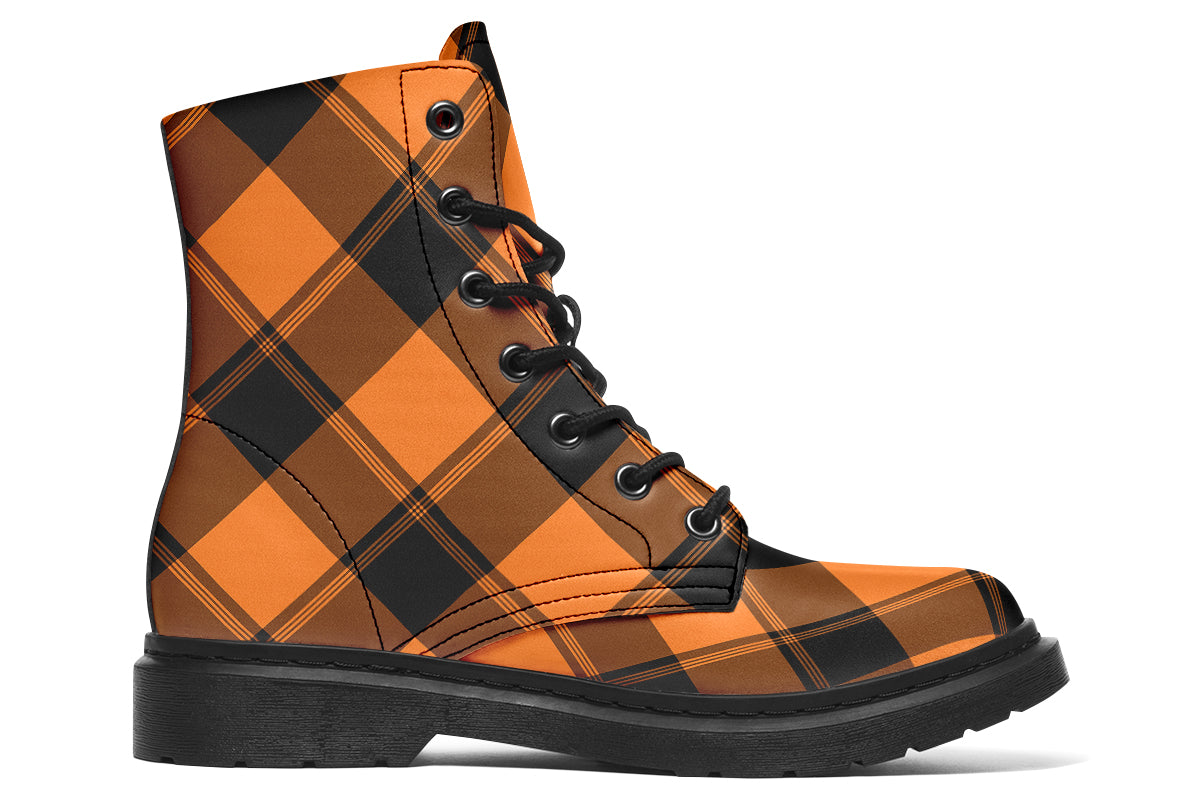 Pumpkin Pop Plaid Boots