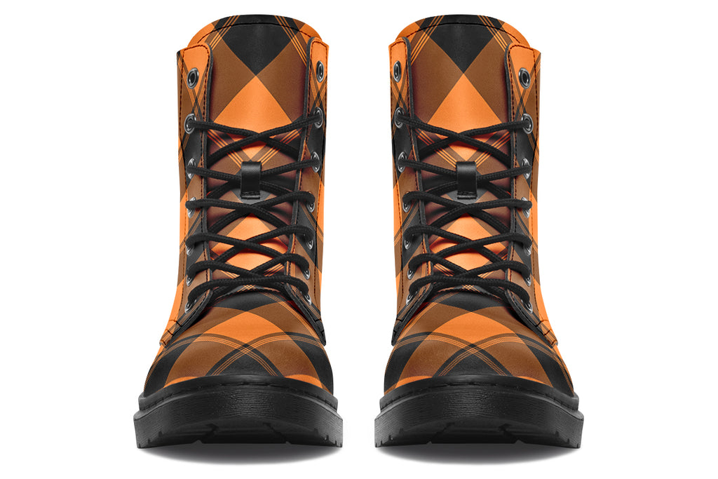 Pumpkin Pop Plaid Boots