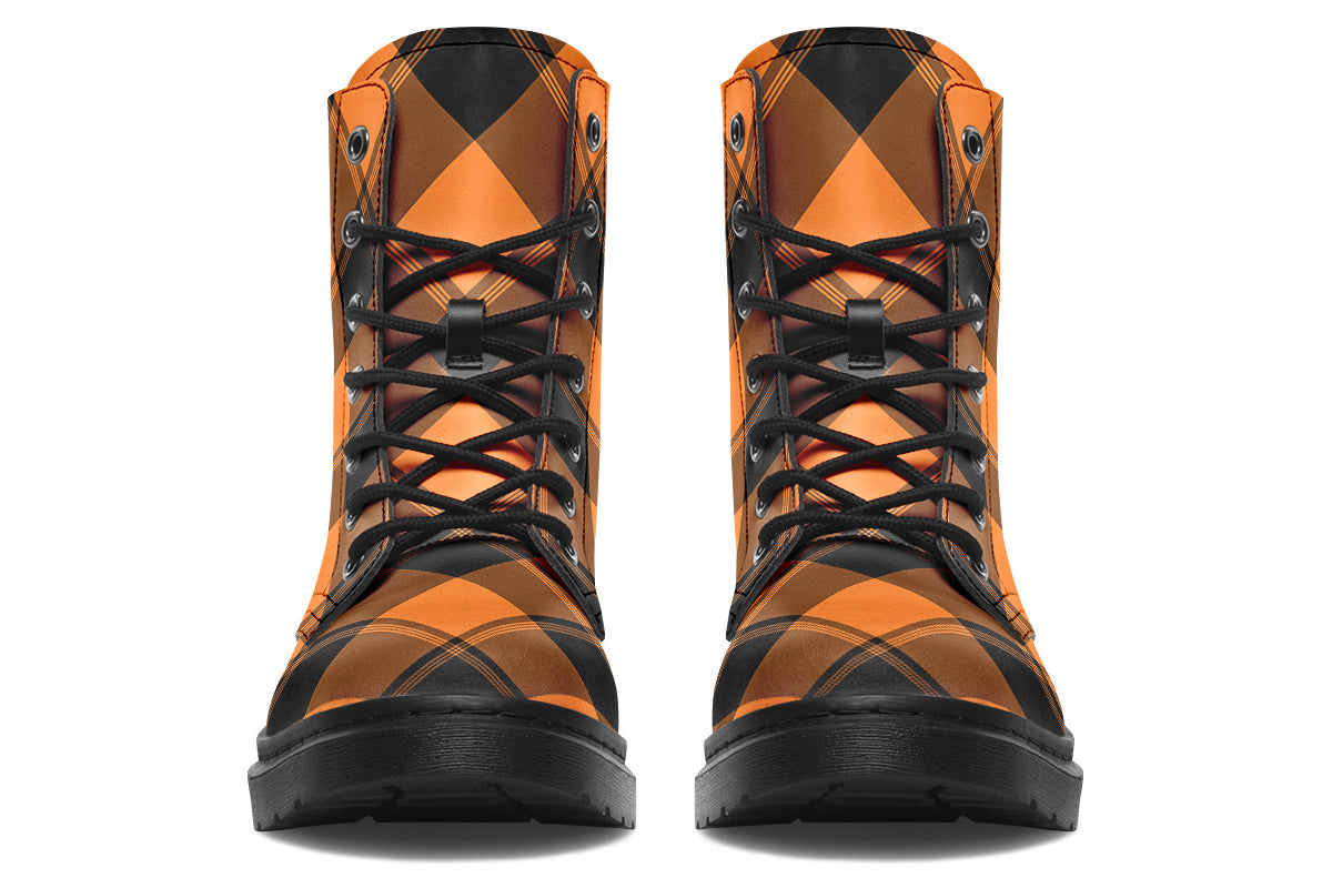 Pumpkin Pop Plaid Boots