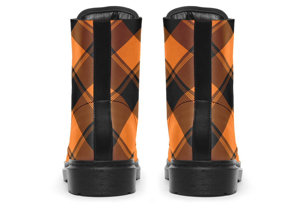 Pumpkin Pop Plaid Boots