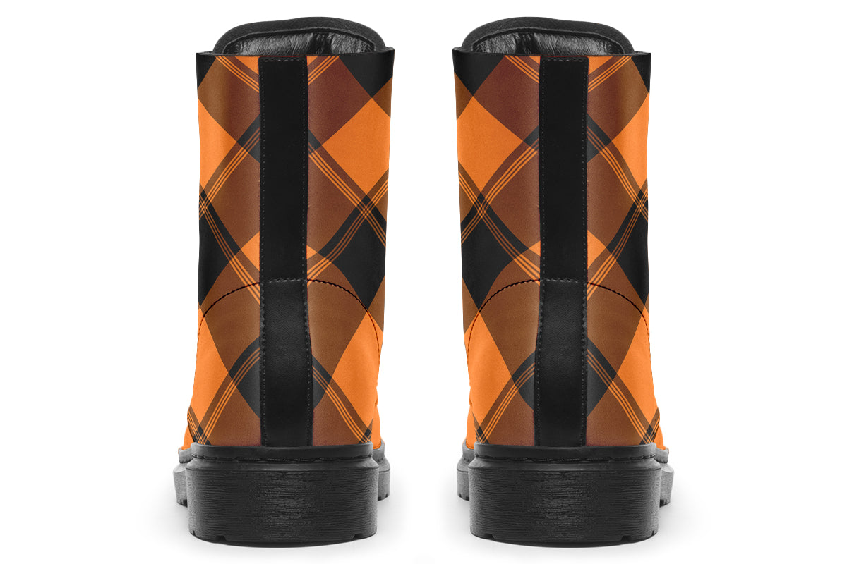 Pumpkin Pop Plaid Boots