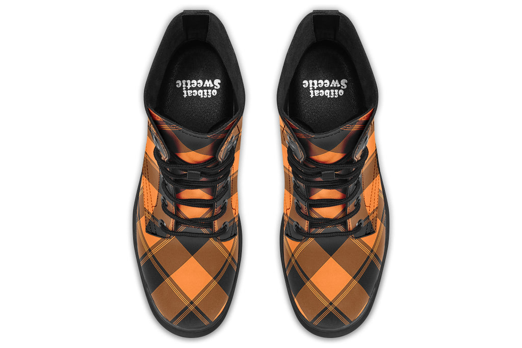 Pumpkin Pop Plaid Boots