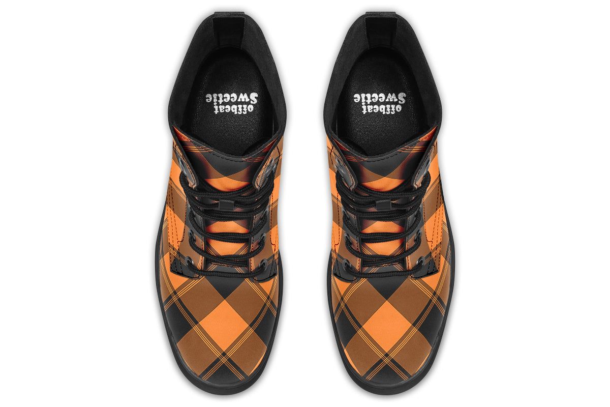 Pumpkin Pop Plaid Boots