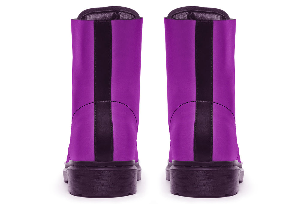 Solid purple boots