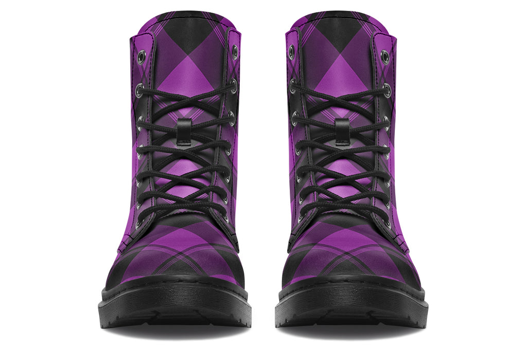 Purple Reign Plaid Boots