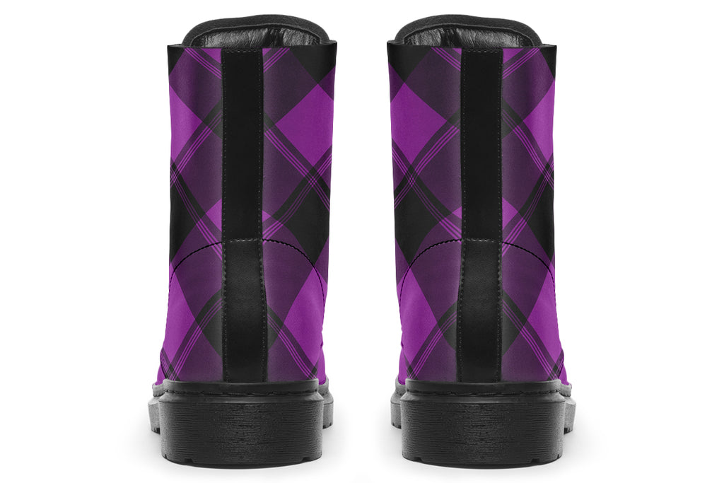 Purple Reign Plaid Boots