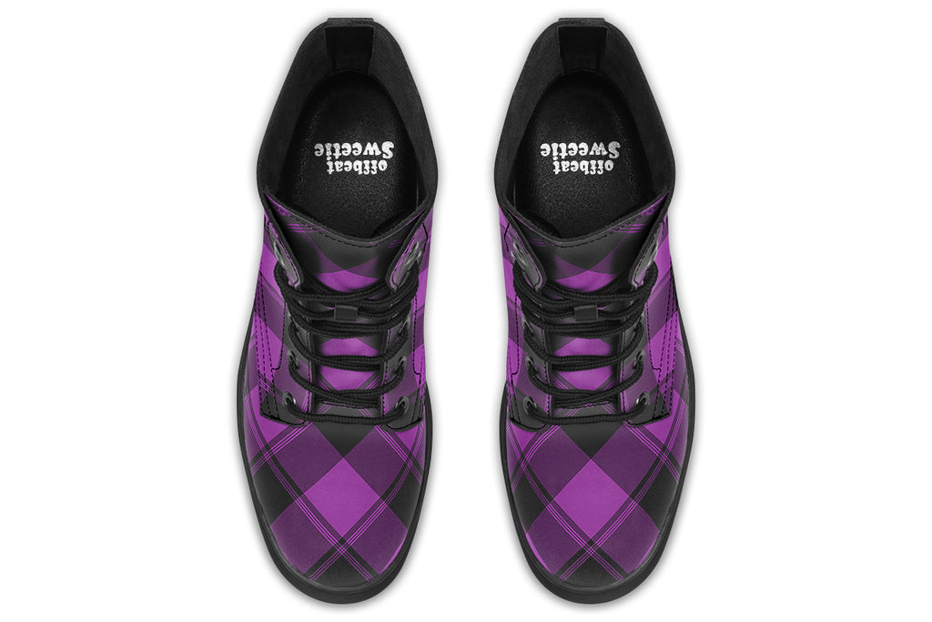 Purple Reign Plaid Boots
