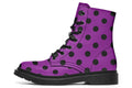 Purple Reign Polka Dot Boots