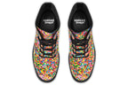 Boots featuring a rainbow sprinkles design all over them