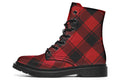 Toffee Apple Plaid Boots