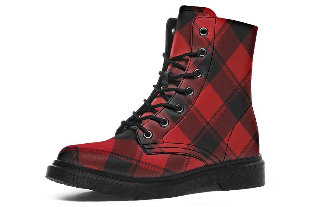 Toffee Apple Plaid Boots