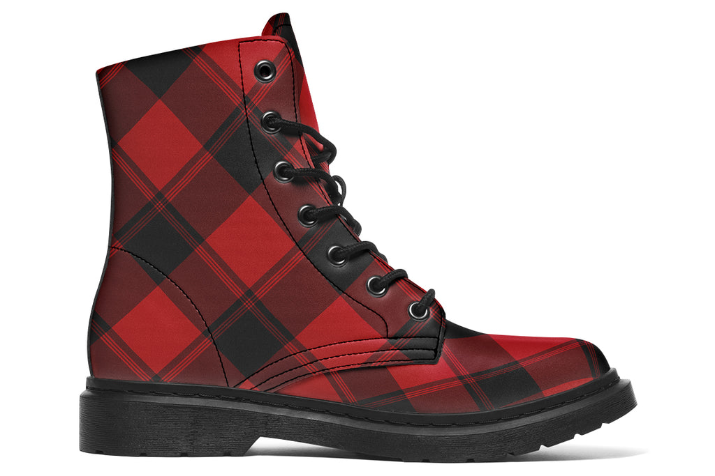 Toffee Apple Plaid Boots