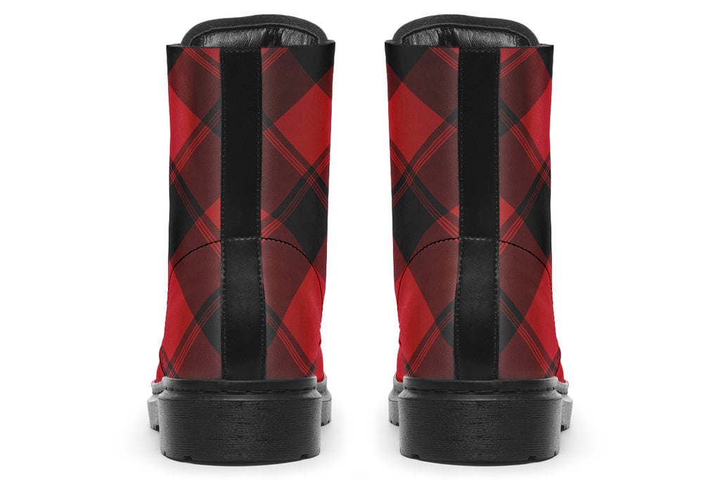 Toffee Apple Plaid Boots