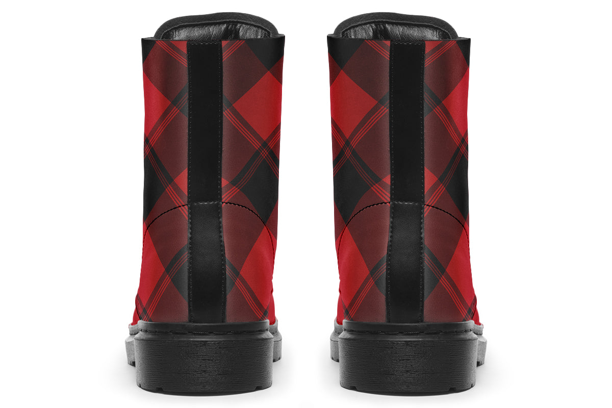 Toffee Apple Plaid Boots