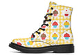Yellow Gingham Cupcakes Boots
