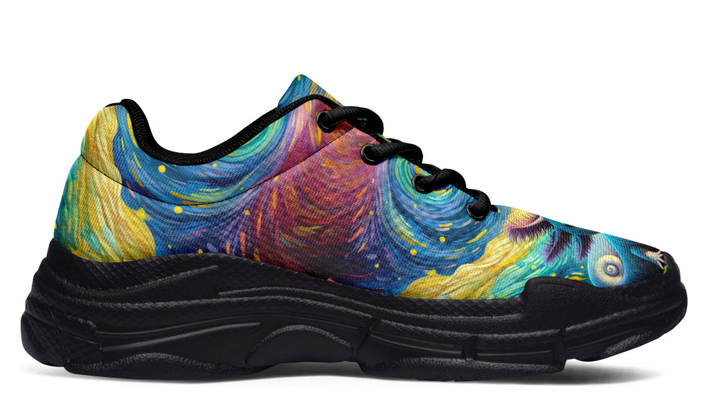 Adorable Axolotls Chunky Sneakers - Offbeat Sweetie