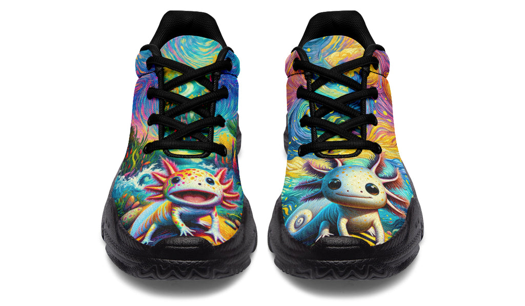 Adorable Axolotls Chunky Sneakers - Offbeat Sweetie