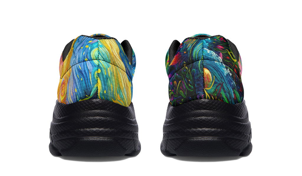 Adorable Axolotls Chunky Sneakers - Offbeat Sweetie