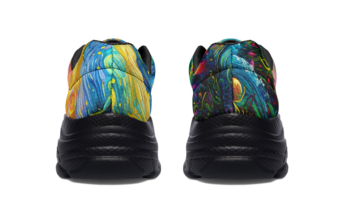 Adorable Axolotls Chunky Sneakers - Offbeat Sweetie