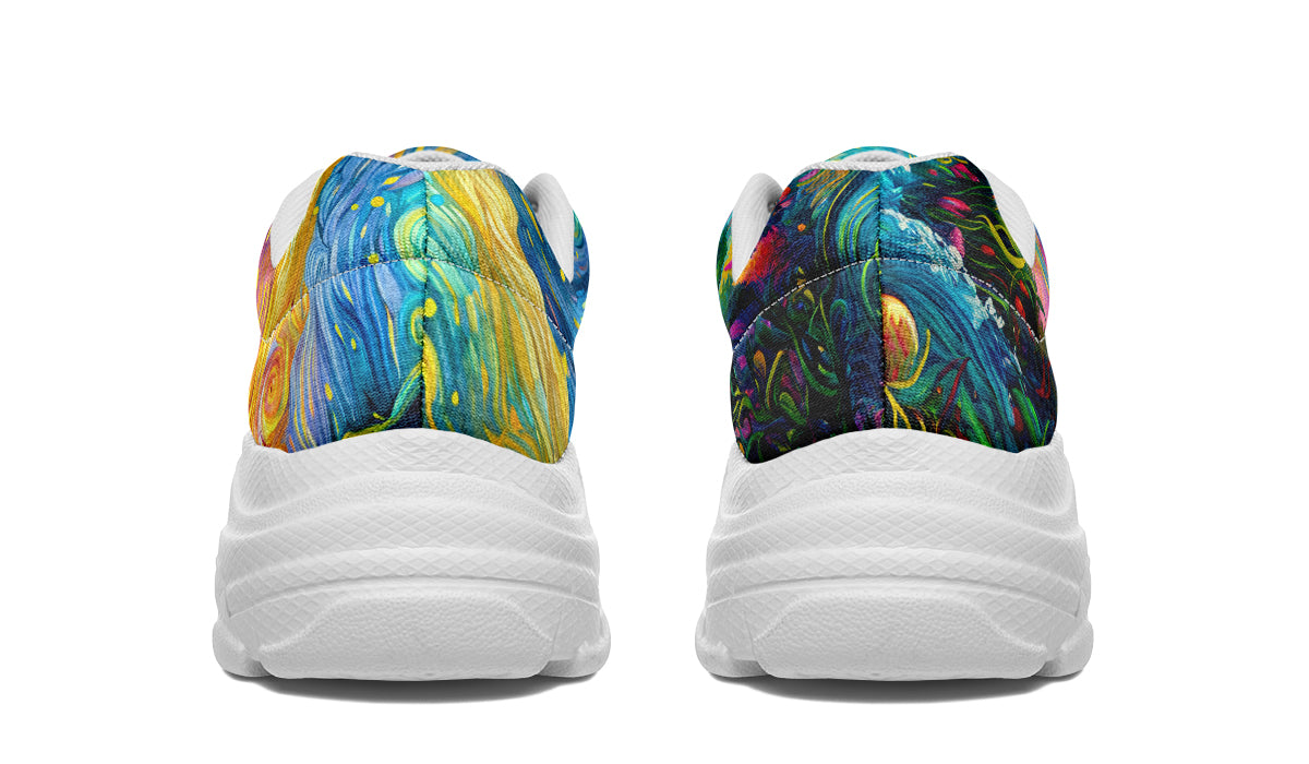 Adorable Axolotls Chunky Sneakers - Offbeat Sweetie