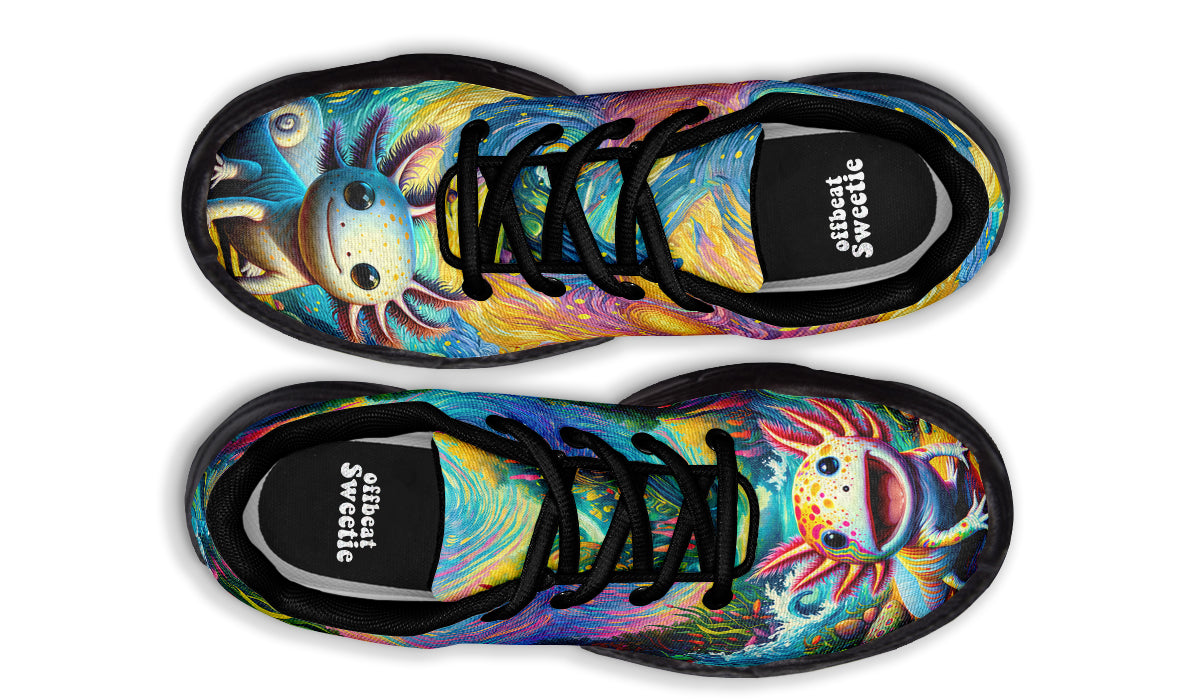Adorable Axolotls Chunky Sneakers - Offbeat Sweetie