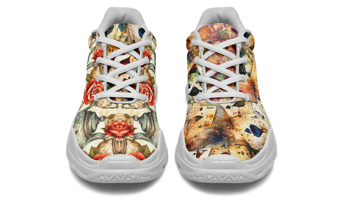 All Mad Here Chunky Sneakers - Offbeat Sweetie