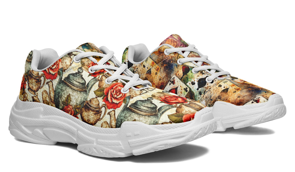 All Mad Here Chunky Sneakers - Offbeat Sweetie