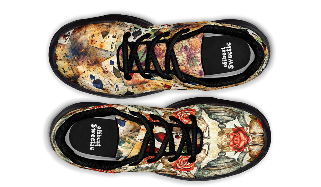 All Mad Here Chunky Sneakers - Offbeat Sweetie