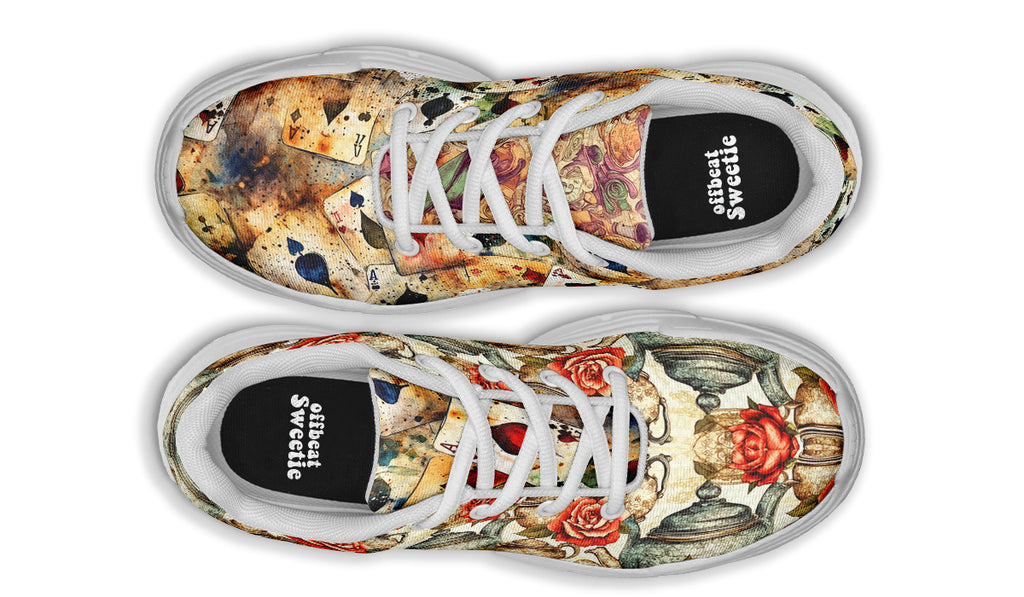 All Mad Here Chunky Sneakers - Offbeat Sweetie