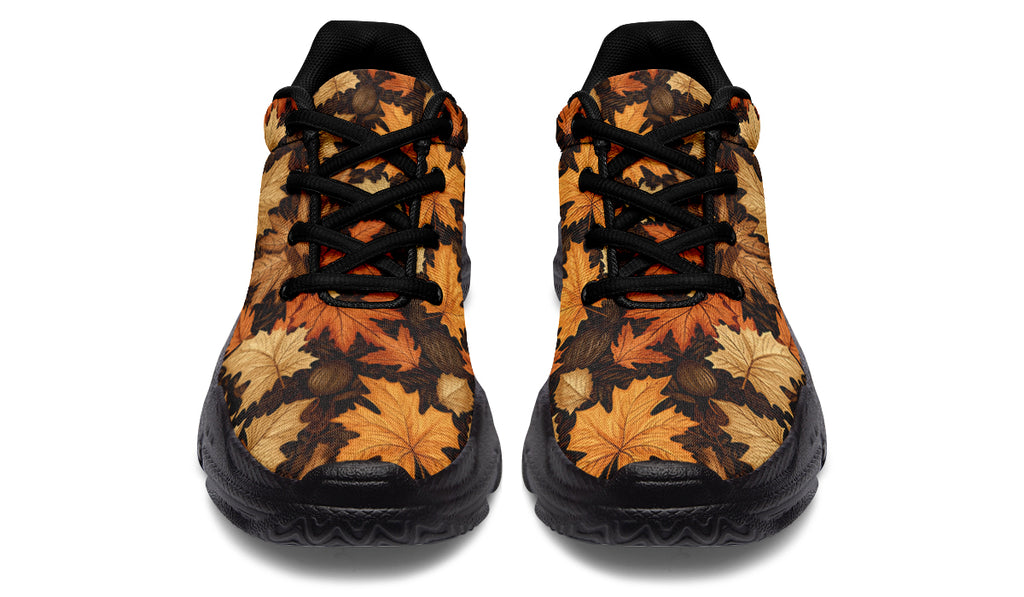 Autumn Leaves Chunky Sneakers - Offbeat Sweetie