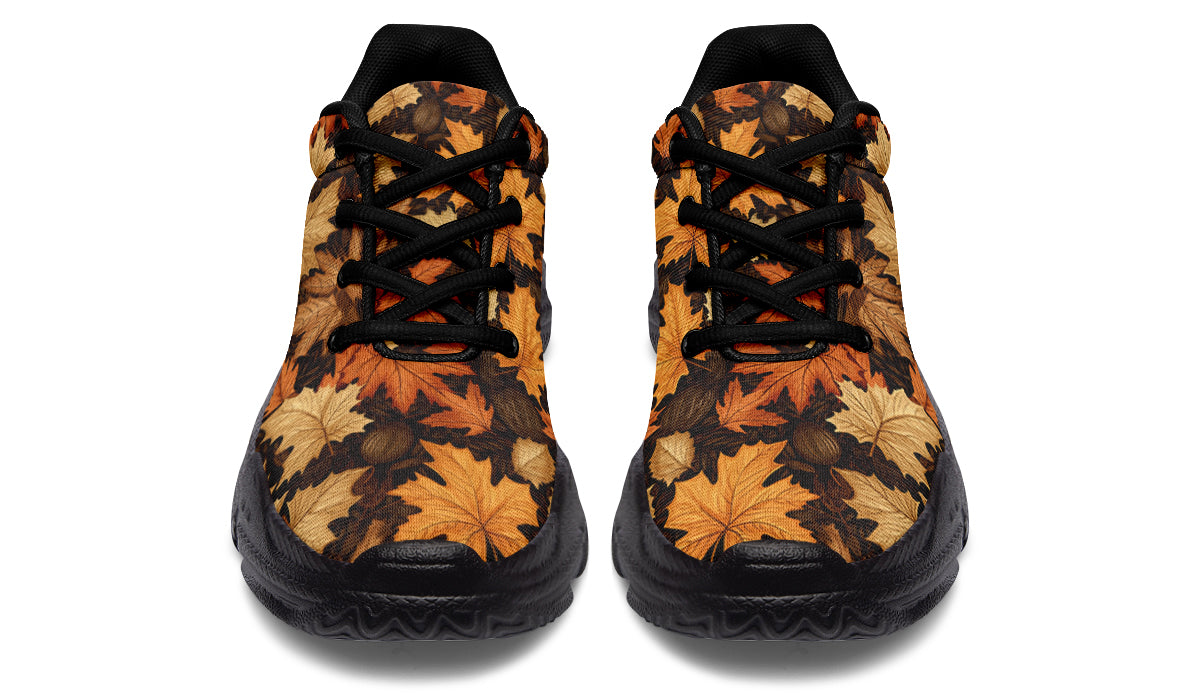 Autumn Leaves Chunky Sneakers - Offbeat Sweetie