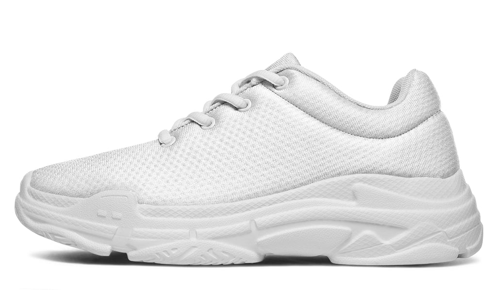 Black and White Mismatch Chunky Sneakers
