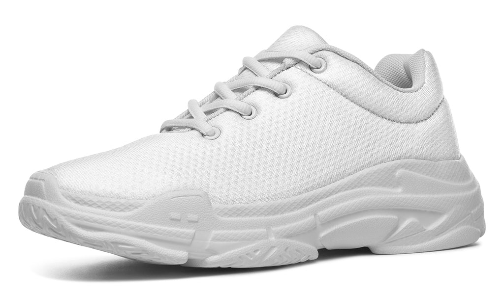 Black and White Mismatch Chunky Sneakers