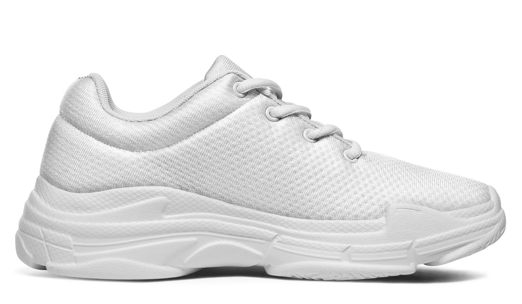 Black and White Mismatch Chunky Sneakers