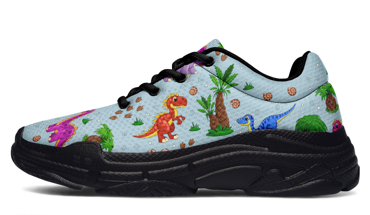 Blue Baby Dinos Chunky Sneakers - Offbeat Sweetie