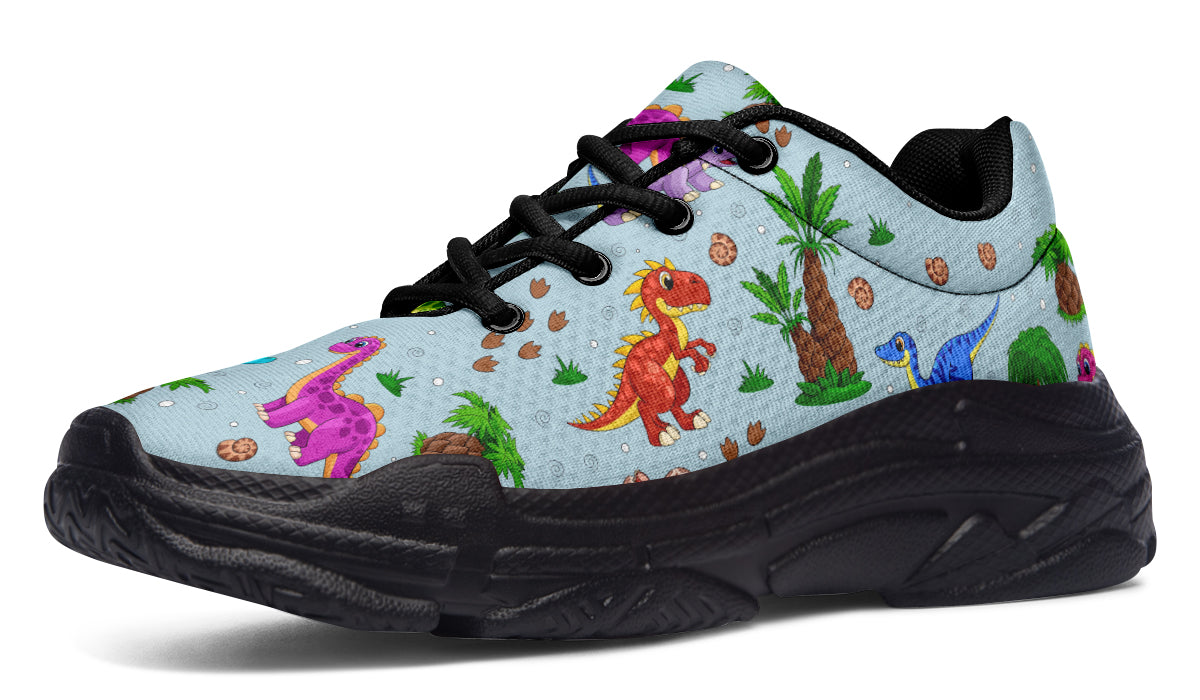 Blue Baby Dinos Chunky Sneakers - Offbeat Sweetie