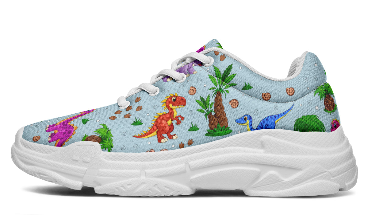 Blue Baby Dinos Chunky Sneakers - Offbeat Sweetie