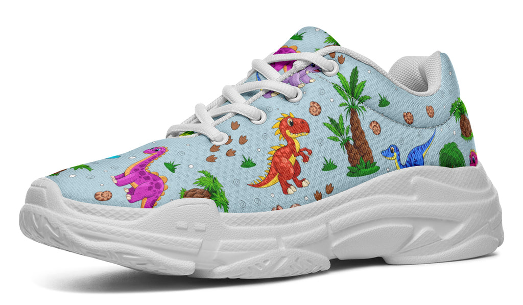 Blue Baby Dinos Chunky Sneakers - Offbeat Sweetie