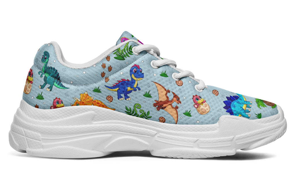 Blue Baby Dinos Chunky Sneakers - Offbeat Sweetie