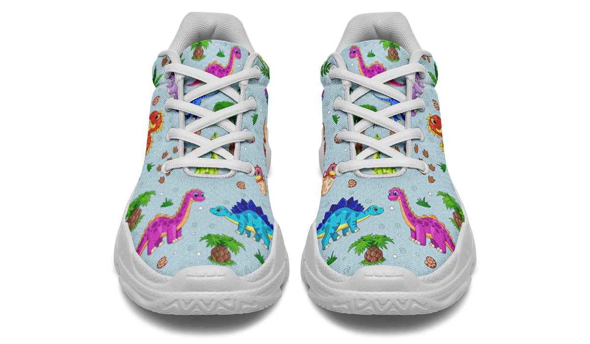 Blue Baby Dinos Chunky Sneakers - Offbeat Sweetie