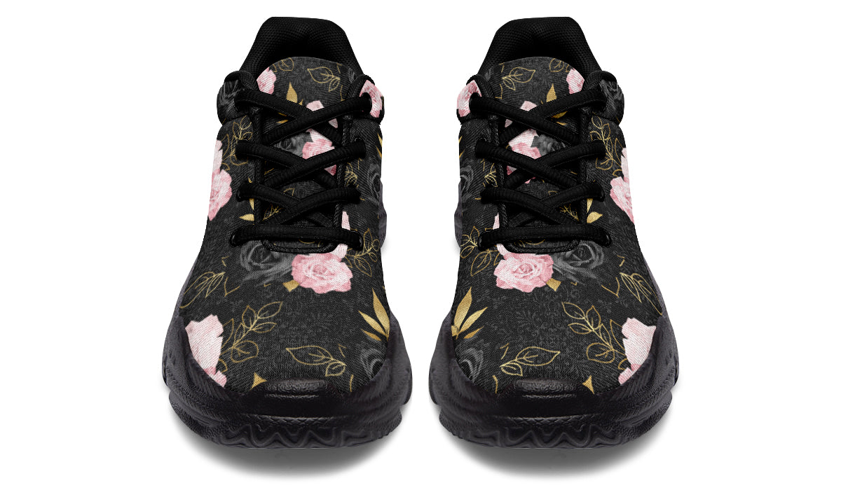 Blush Roses Chunky Sneakers - Offbeat Sweetie