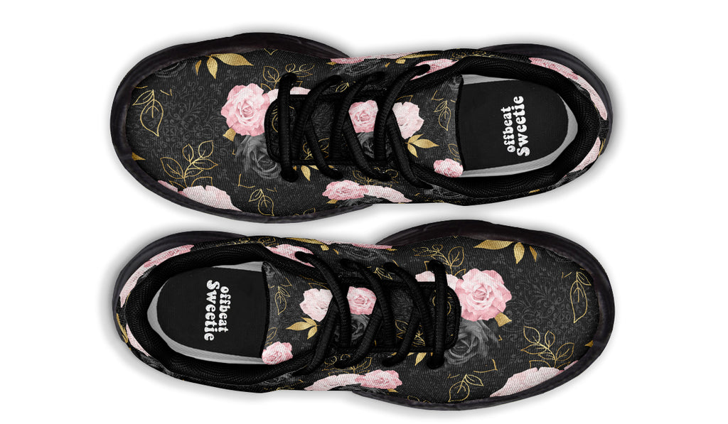 Blush Roses Chunky Sneakers - Offbeat Sweetie