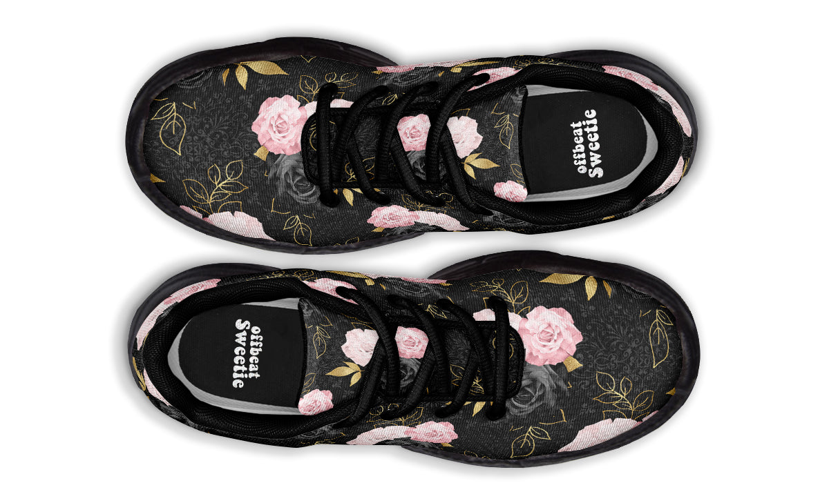 Blush Roses Chunky Sneakers - Offbeat Sweetie
